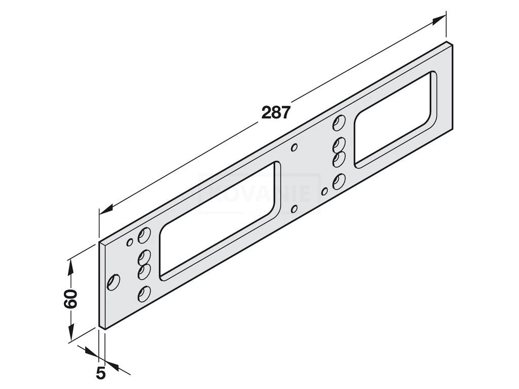 GEZE TS4000, TS5000, TS4000E & TS5000E Mounting Plates
