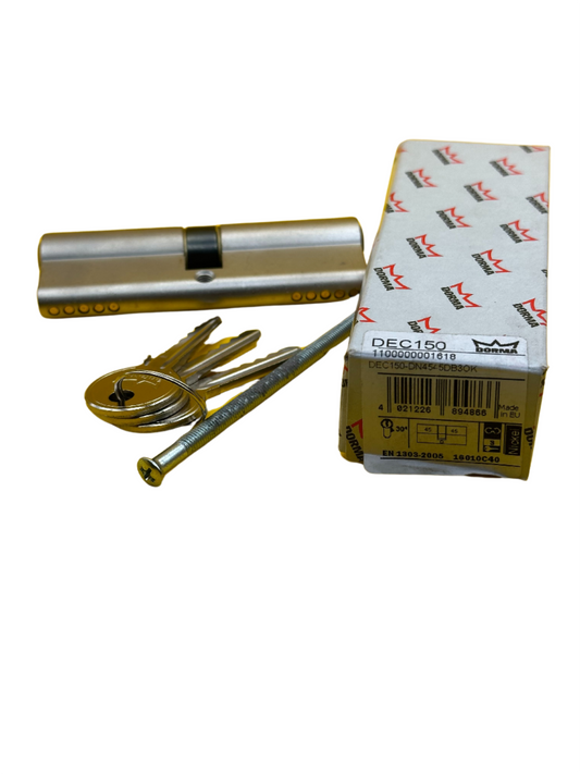 DORMA - 45/45mm Euro Cylinder DEC 150, 3 keys