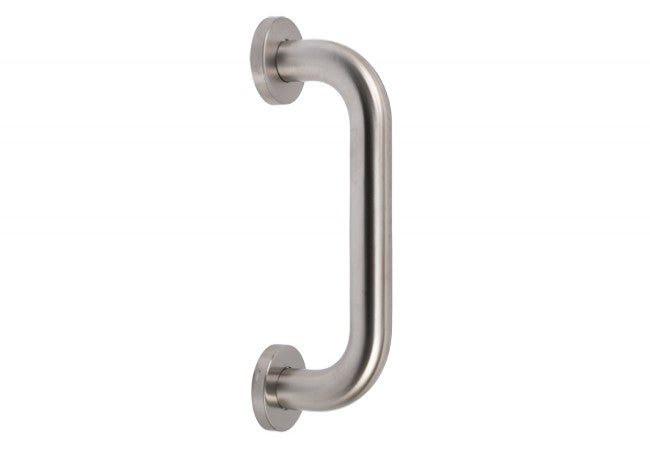 Door handle (bathroom) INOX single-sided  25 mm, L-200 mm matt, stainless steel SS304