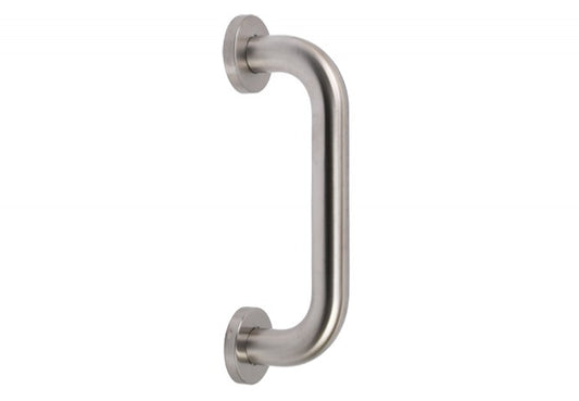 Door handle (bathroom) INOX single-sided  25 mm, L-200 mm matt, stainless steel SS304