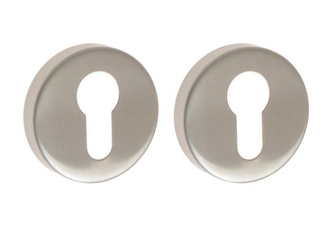 Euro Escutcheon 52mm-8mm Satin Stainless Steel