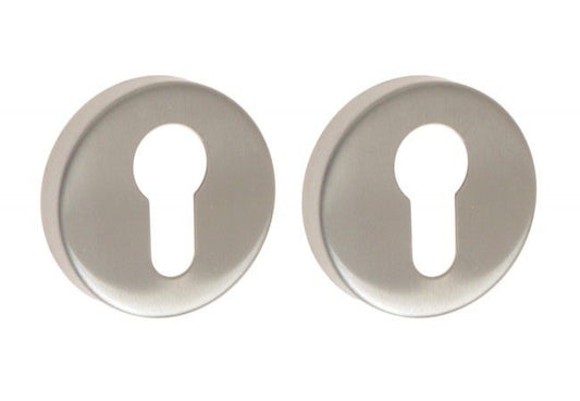Euro Escutcheon 52mm-8mm Satin Stainless Steel