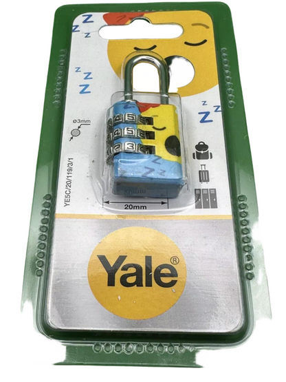 YALE - Emoji Travel Padlock Various Colours