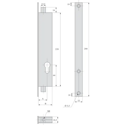 ASSA ABLOY - Stremler Lock Body 2253.30.0