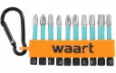 Carabiner Screwdriver Bit Set 10 Pieces S2 WAART